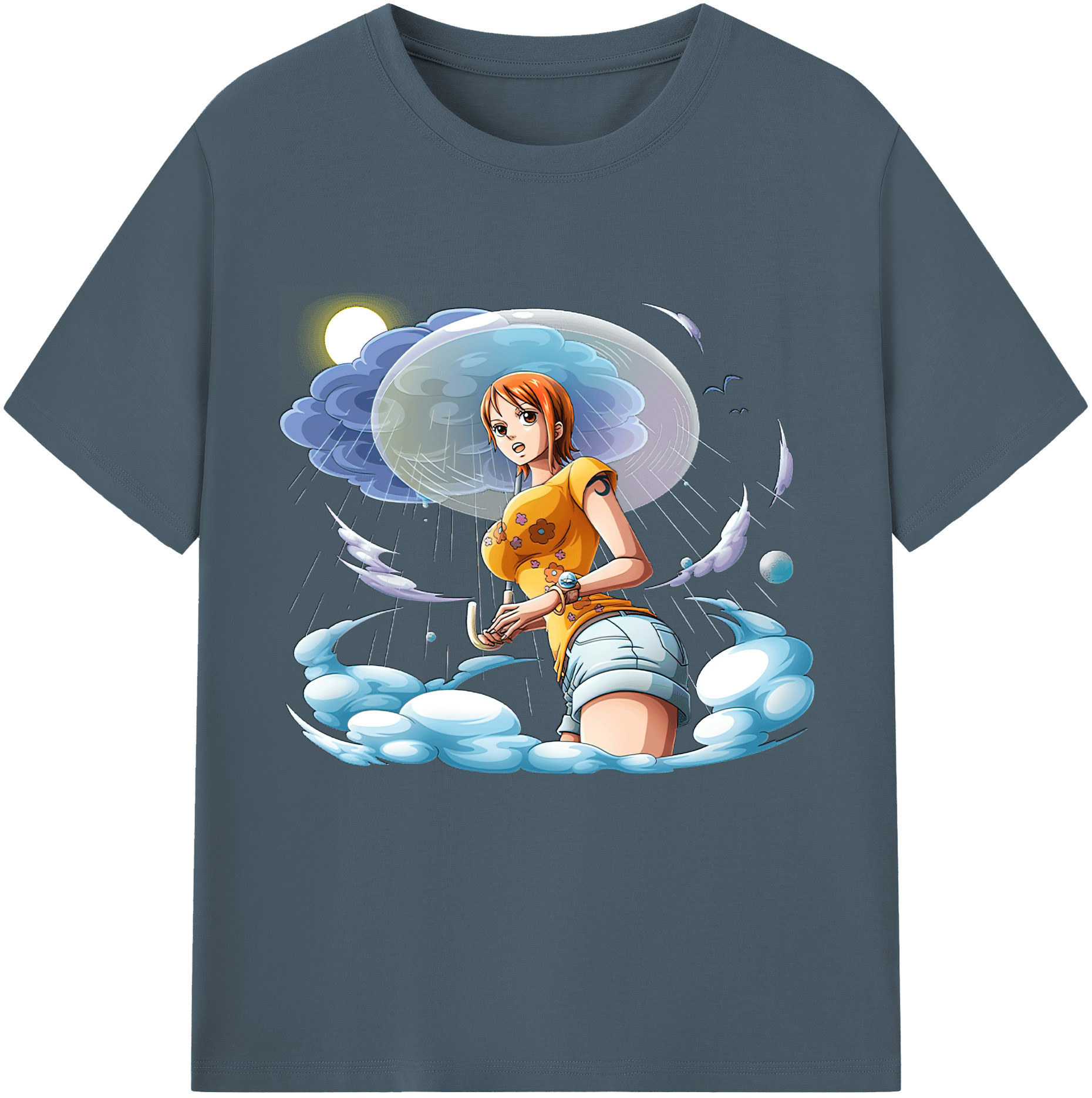 ワンピース ナミ ONE PIECE Nami 綿100％半袖Tシャツ（フロントプリント）